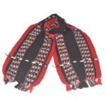 Manipuri Traditional Leirum (Lengyan Phee) Muffler worn around the head, Neck. Handwoven in Black colour
